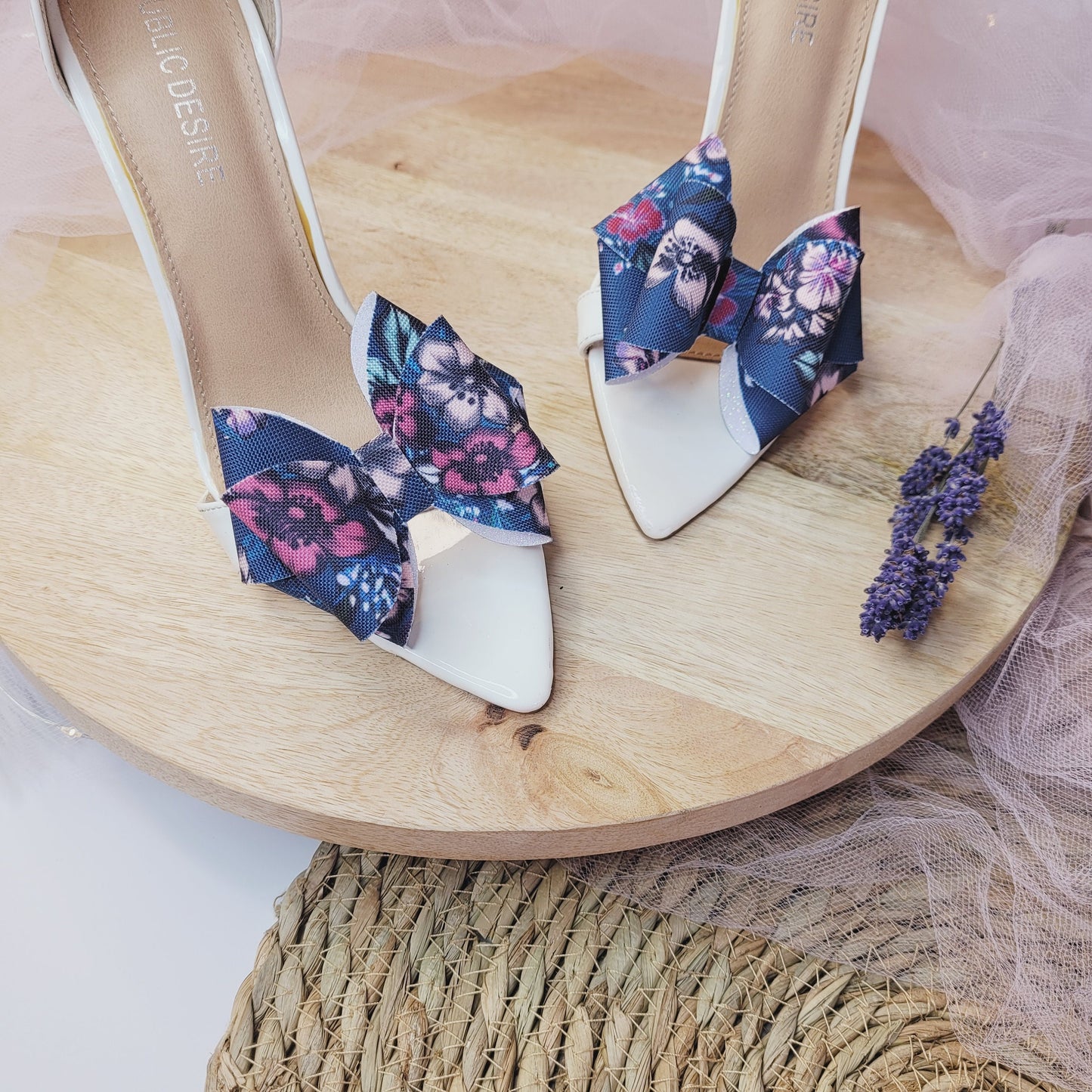 Bow Shoe Clips, Pastel Flower, 3D Bow, Fall Bow, Bridal Brooch for Shoes Heels Pumps, Autumn Bow