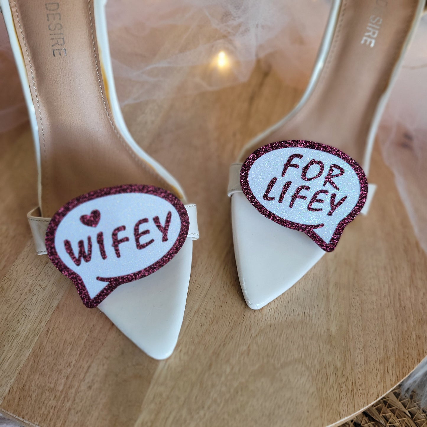 Wifey for Lifey shoe clips, Bride shoe clips,bride shower gifts, Burgundy glitter shoe clips, gift for bride,burgundy wedding,maroon glitter